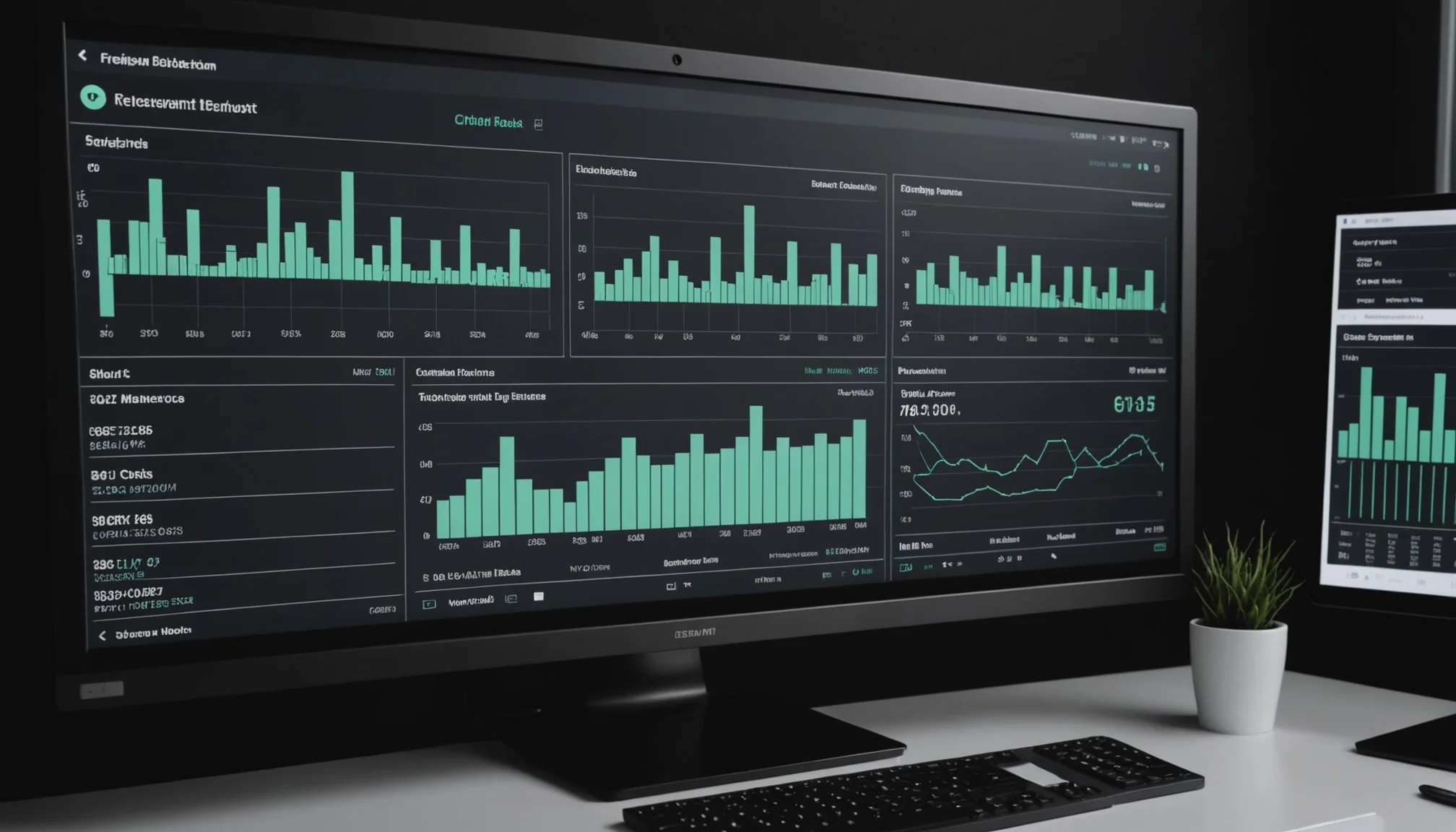 Margin impact analytics dashboard